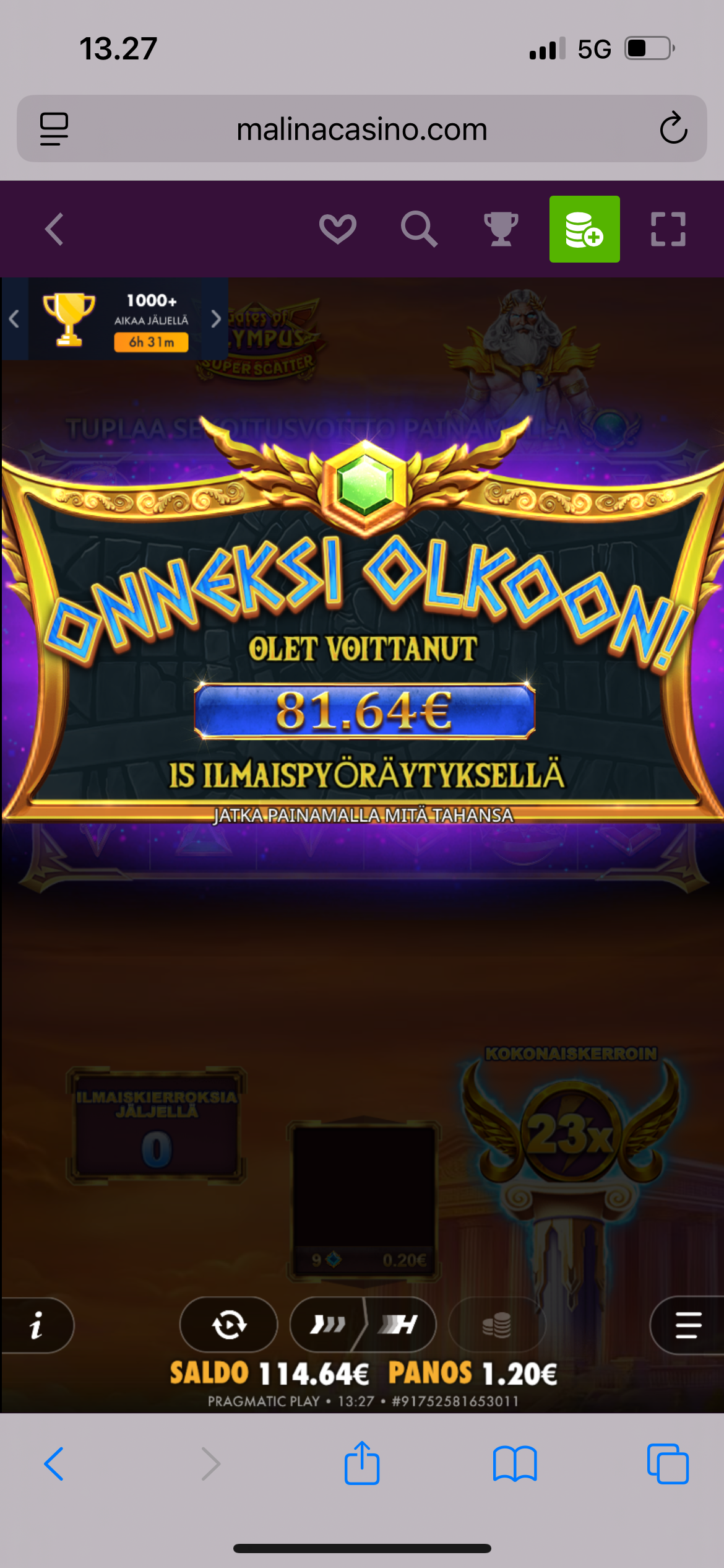 Win at Malina Casino